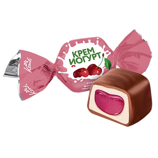 Конфеты "Крем-йогурт" вкус вишня-черешня