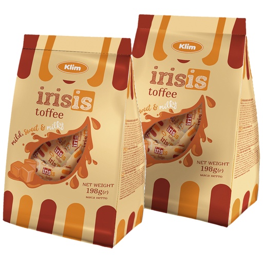 "KLIM" Karamelbonbons "Iris is" met smaken van melk