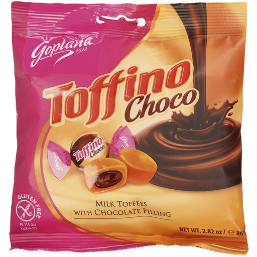 "Toffino Choco" Молочные ириски с шоколадой начинкой (18%).