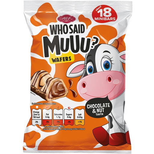 "Wie zei Muuu?" Gevulde wafelconfiserie