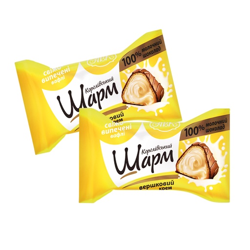 "Korolivsky Sharm" вафельные конфеты с молочной начинкой