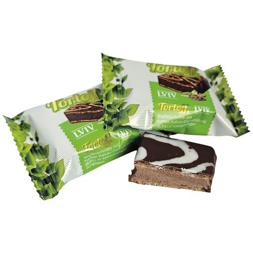 TORTOFF "Lviv" Wafelstuk met koffie-cacaocrèmevulling (63%)