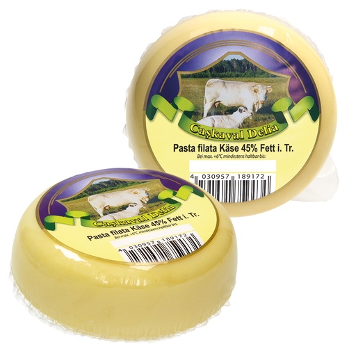 Полутвёрдый сыр из коровьего молока "Cascaval Delia" 45% жир