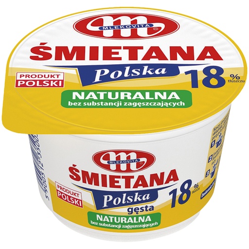 "Smietana Polska Naturalna" Сметана, 18% жирности