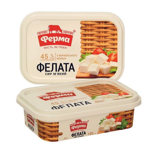 Фелата-Сыр 45% жира в сухом веществе.