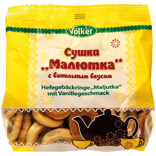 Gebakringen "Malutka" met vanillesmaak
