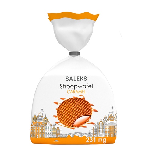 Wafels "Stroopwafel" met karamelvulling