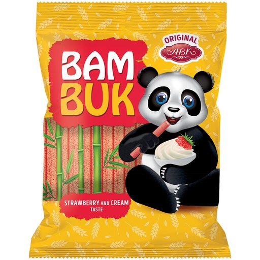 "Bam-Buk" мультизлаковые трубочки с начинкой сливочной клубн