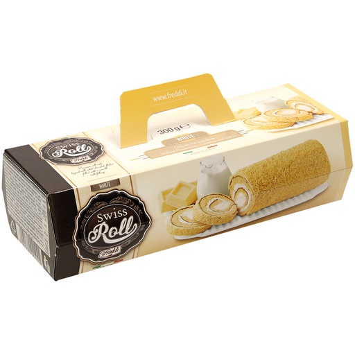 Мягкий бисквитный рулет с молочным наполнителем