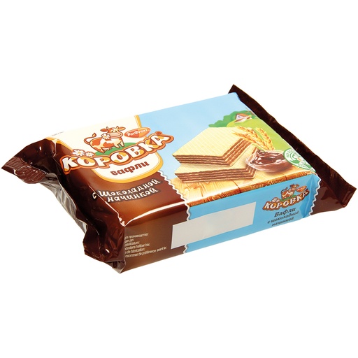 Wafelrepen met 75% roomvulling met chocolade smaak