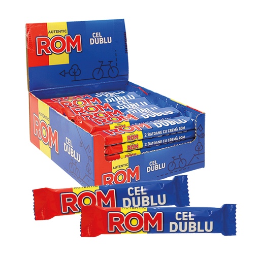 Батончик "2 Batoane cu Crema Rom" из какао-содержащей жирово