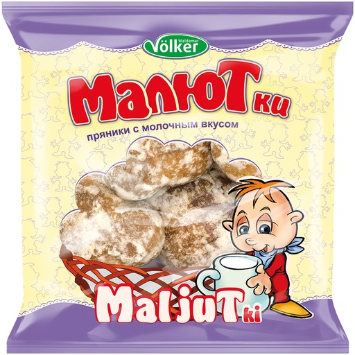 Zoet gebak "Prjaniki-Malyutki" met melk smaak