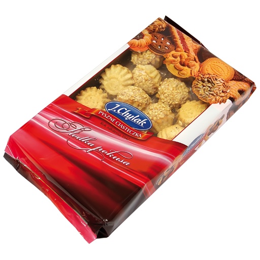 Koekjes "Babki z orzechami" met pinda crème topping