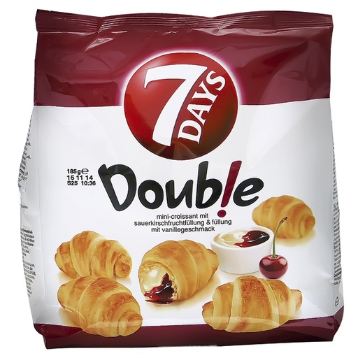 "7DAYS" Mini-croissant met zurekersen- en vanille vulling