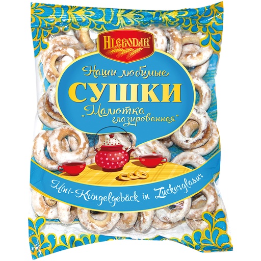Mini-kringelgebak in suikerglazuur 20% "Maljutka glasirov...