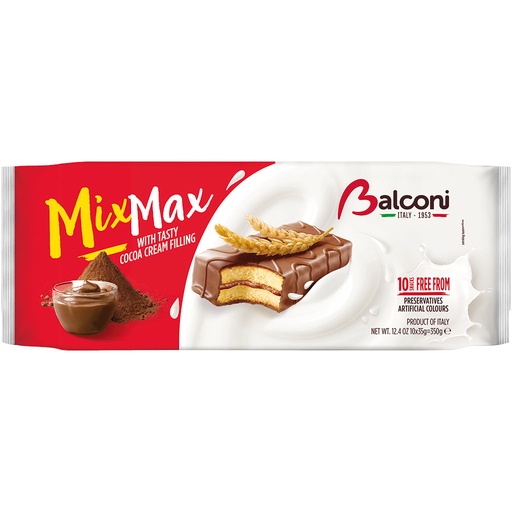 Kleine roerkoekjes "Mix Max" met chocolade- vetglazuur (30%)
