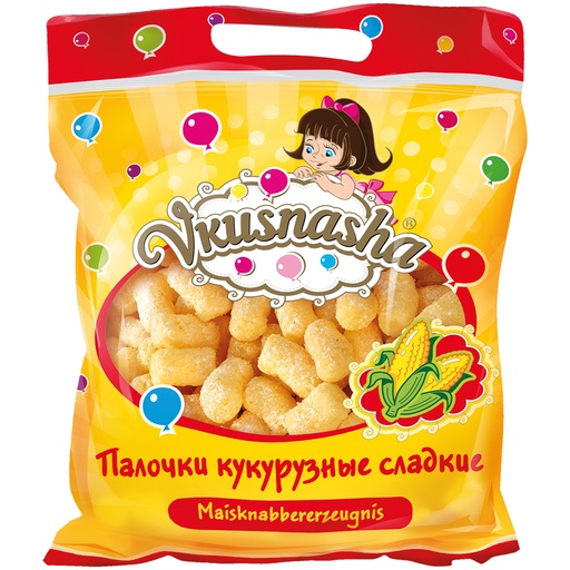 Zoet maïs snacksproduct "Vkusnasha"