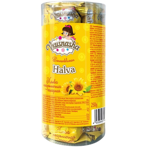 Zonnebloemhalva "Vkusnasha Sacharnaja"