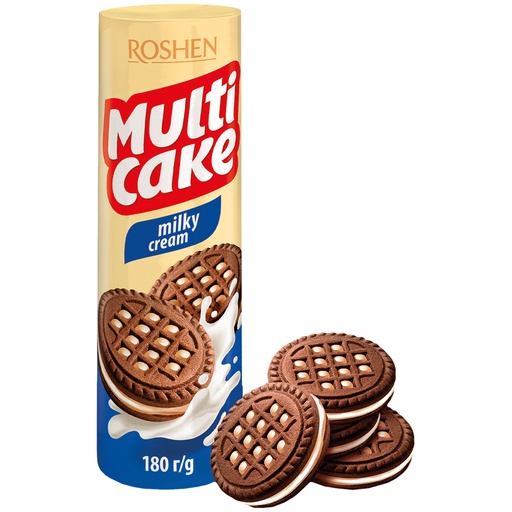 Печенье сахарное "Multicake" с молочно-кремовой начинкой