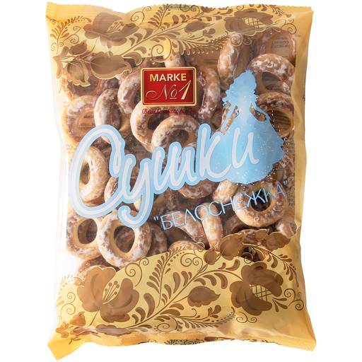 Gistgebakken ringen "Sneeuwwitje" geglazuurd, suikersiroop