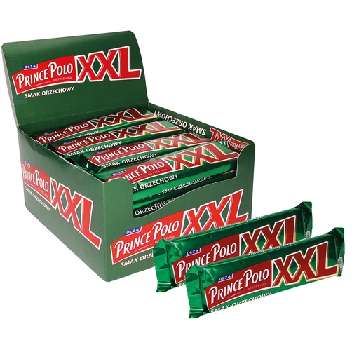 Wafelreep "Prince Polo XXL smaak noten" met crème (49%)