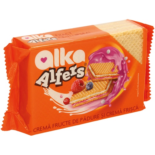 Napolitane crema fructe de padure