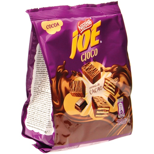 Wafels met chocoladevulling (46,8) in melkchocoladeglazuur