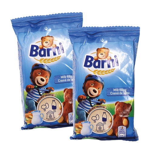 Taart met room smaak Barni, 28% vulling