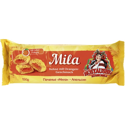 Печенье "Мила" с желейной начинкой вкус Апельсин