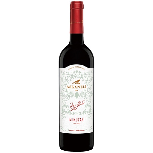 "Mukuzani" rode wijn uit Georgië, droog, 13% vol.