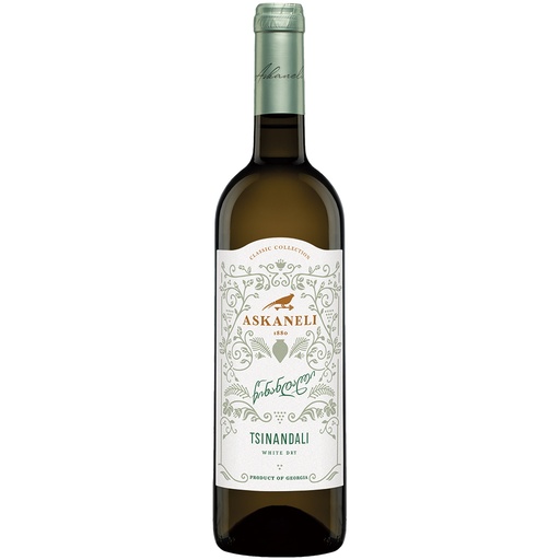 "Tsinandali" witte wijn uit Georgië, droog, 13% vol.