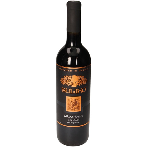 "Suliko" Mukuzani Rode Wijn uit Georgië, droog 11,5% vol.