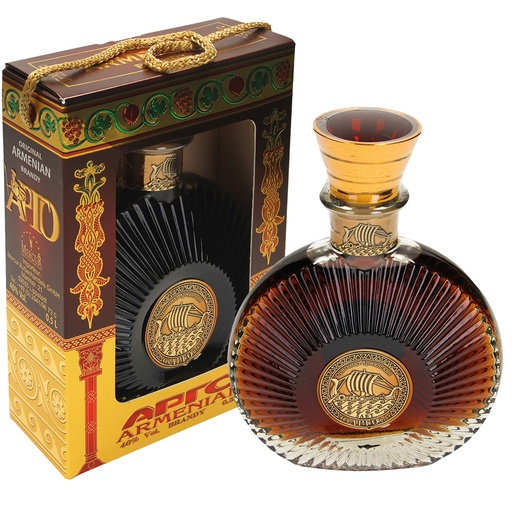 Armeense brandy "ARGO" 5 jaar, 40 % vol., in cadeauverpakkin