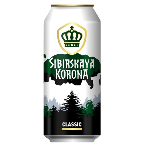 Bier "Sibirskaja Korona Classik" licht, 5,3% vol.
