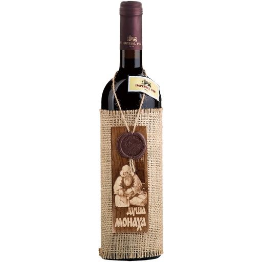 DUSHA MONACHA - Красное вино из Молдавии, полусладкое, 12,5%