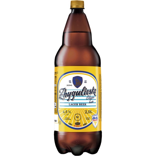 Bier "Zhygulivske" licht, gepasteuriseerd, 4,5% vol.