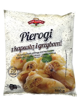 Knoedels met 40% zuurkool en paddenstoelenvulling