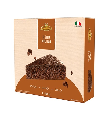 Luchtige cacaocake met cacaoglazuur 400g