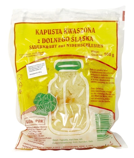 Квашеная капуста с морковью из Нижней Силезии.