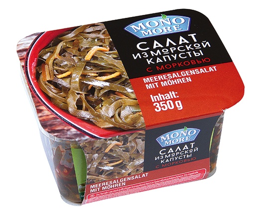 Салат из морской капусты с морковью
