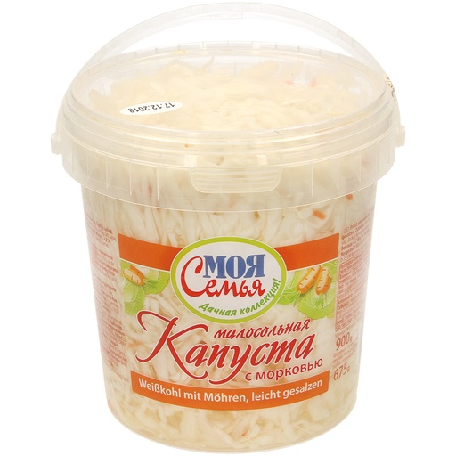 Licht gezouten witte kool met wortel