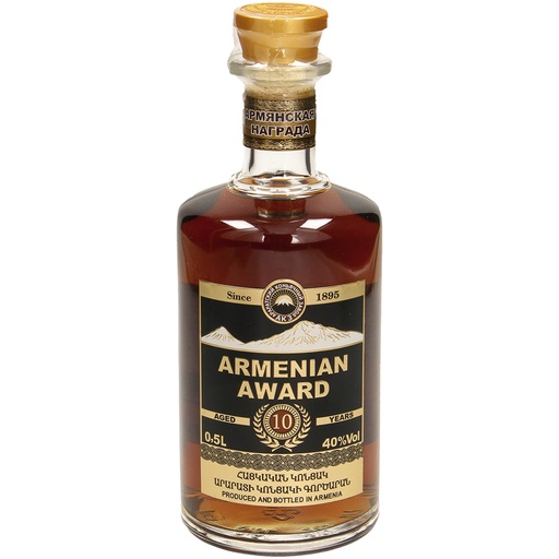 Armenische brandewijn (brandy) 10 jaar 40 % vol.