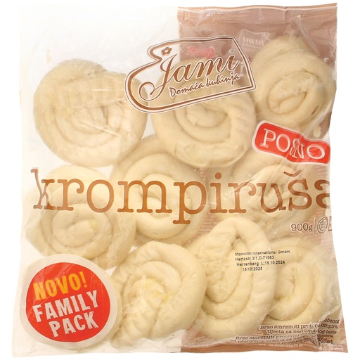 Deegwaren van bladerdeeg met aardappelvulling