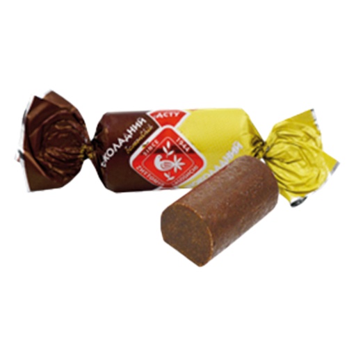 Snoep met chocoladesmaak in cacaobevattende vetglazuur