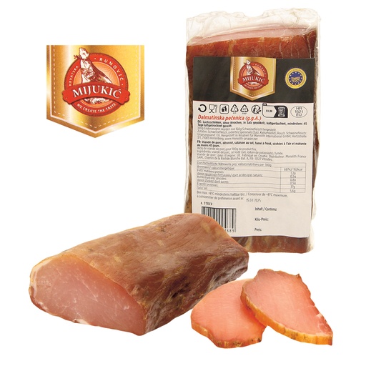 Окорок, без кости, соленый, сыровяленый, копченый