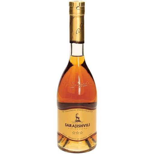 Sarajishvili 3*- Brandewijn/ Wijnbrand, 40% vol.