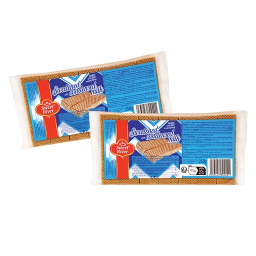 Wafels met 60% roomvulling met