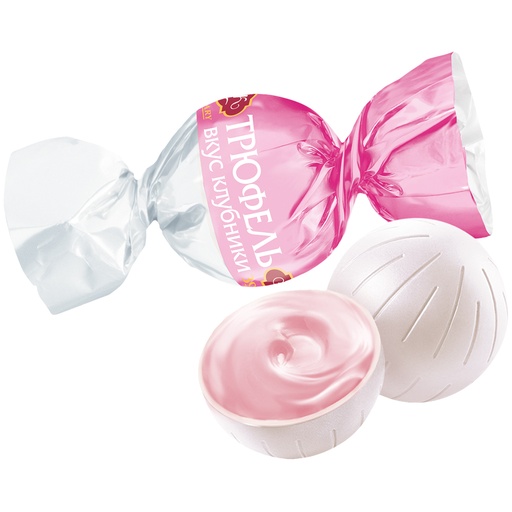 Трюфель Клубника в белой глазури