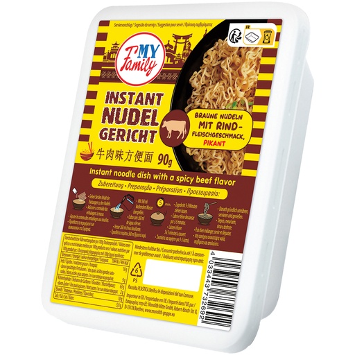 "MY FAMILY" Лапша быстрого приготовления вкус говядины пикан