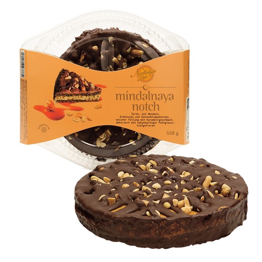 "Mindalnaya Notch" Taart, met amandelen en pinda's